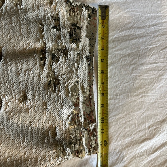 Anthropologie Hutch Golden Sequin Pencil Skirt - Picture 4 of 8